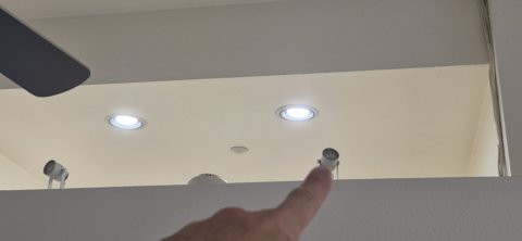 more floor pulled, pointing at lights that need to be removed